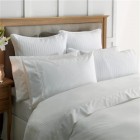 Sheridan Columbus Snow Duvet Cover Set, Pillowcases, Fitted and Flat Sheets - DOUBLE