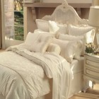 Sheridan Damask Vanilla Coveret, Cushion and Pillowcase