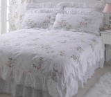 Charlotte Pink Fitted Valance Sheet by Vantona