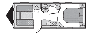 Swift Transverse Island Bed Layout