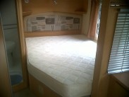 Elddis Caravan Fixed Bed Fitted white cotton sheet