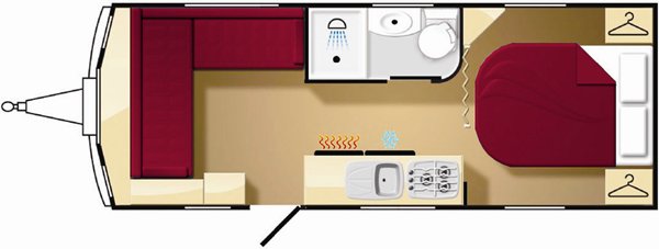 Elddis Island Bed Caravan Layout |